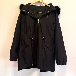 MODELE CHOMBERT Parka Winterfur Lined Jacket Black Size XXL